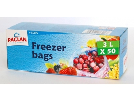 PACLAN maišai produktų šaldymui, 30 trijų litrų talpos maišelių
