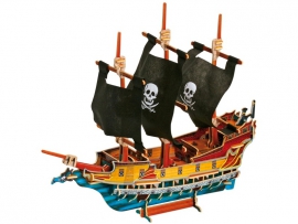 3D DĖLIONĖ Piratų laivas, vaikams nuo 3 metų, Small foot (1404)