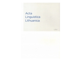 Acta Linguistica Lithuanica 66