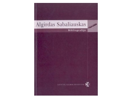 Algirdas Sabaliauskas: bibliografija