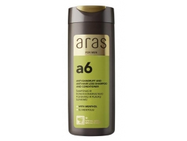 ARAS šampūnas ir kondicionierius 2 in1 nuo pleiskanų ir plaukų slinkimo vyrams, 250 ml