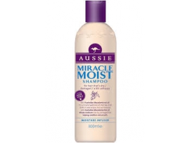 AUSSIE Miracle Moist šampūnas sausiems, pažeistiems plaukams, 300ml