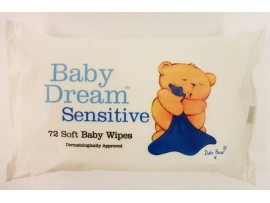 BABY DREAM Sensitive drėgnos servetėlės, 72vnt