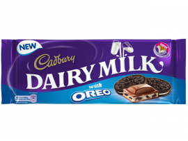 Cadbury Dary Milk šokoladas su sausainiu Oreo,120g,