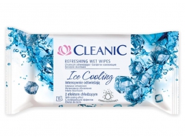 CLEANIC ICE universalios drėgnos servetėlės, 15 vnt.