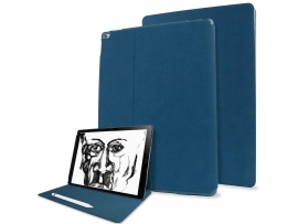 Comma Elegant Leather iPad Pro dėklas tamsiai mėlynas