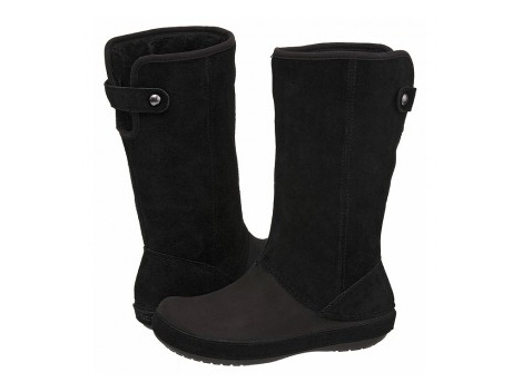 Crocs Berryessa Tall Suede Boot Black CR60 a bateliai Foxshop.lt