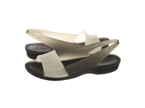 crocs colorblock flat