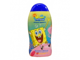 DISNEY Sponge bob 2in1 šampūnas ir dušo žėlė vaikams, 300ml