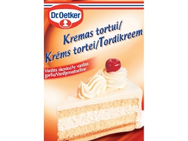 Dr. Oetker Kremas tortui, vanilės skonio, 120g