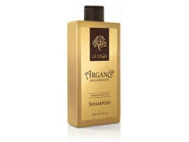DRĖKINANTIS IR MAITINANTIS šampūnas su makadamijos ir argano aliejais La Croa, 250 ml.
