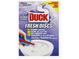 DUCK Fresh Discs Levander tualeto gaiviklis, 6 vienetai, 36 ml