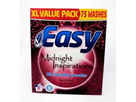 EASY Midnight Inspirations jazminų ir orchidėjų aromato skalbimo milteliai, 75 skalbimai, 5,1kg