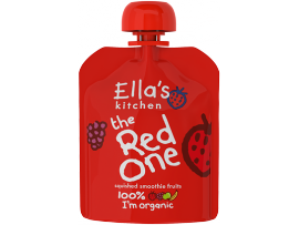 EKOLOGIŠKA Ella's Kitchen BRAŠKIŲ, AVIEČIŲ, OBUOLIŲ ir BANANŲ tyrelė vaikams nuo 1 metų The Red One, 90g.