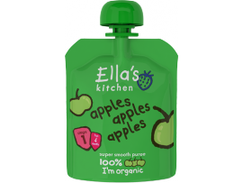 ELLA'S KITCHEN ekologiška obuolių tyrelė kūdikiams nuo 4mėn, neto masė 70g.