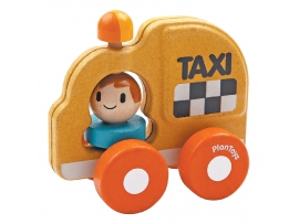 Geltonasis Taksi, vaikams nuo 1 m. Plan Toys (5619)
