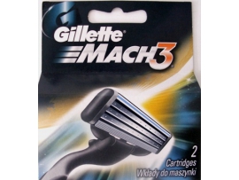 GILLETE Mach 3 skustuvo galvutės vyrams, 2vnt.