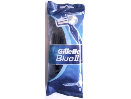 GILLETTE Blue II Chromium vienkartiniai vyriški skustuvai, 5vnt