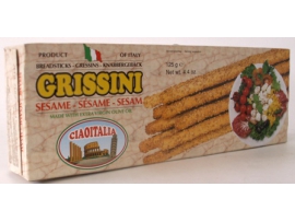 GRISSINI SESAME SEEDS Itališkos duonos lazdelės, 125g