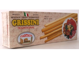 GRISSINI TRADITIONAL Itališkos duonos lazdelės, 125g