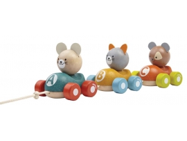 Gyvūnėlių Traukinys, vaikams nuo 1 m. Plan Toys (5676)