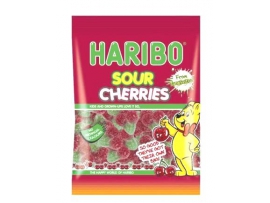 HARIBO SOUR CHERRIES  vaisių skonio guminukai,160g