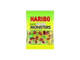 HARIBO Super Sour Monsters vaisiniai guminukai, 160g