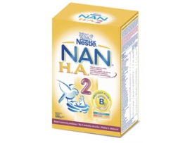 NAN H.A 2 hipoalerginis tolesnio maitinimo pieno mišinys kūdikiams nuo 6 mėnesių, 500g.