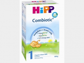 HiPP BIO 1 Combiotic pradinis pieno mišinys su probiotikais kūdikiams nuo gimimo, neto masė 800g