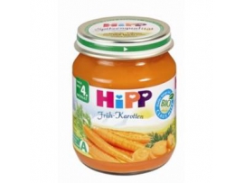 HiPP BIO ankstyvosios morkos, kūdikiams nuo 4 mėn., neto masė 125g