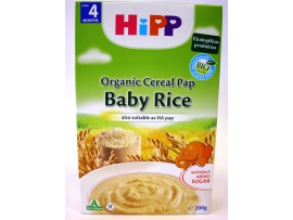 HiPP BIO Kūdikių ryžiai košė, kūdikiams nuo 4mėn., neto masė 200g
