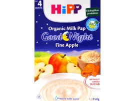 HiPP BIO Labos nakties pieniška košė su obuoliais kūdikiams nuo 4mėn., neto masė 200g
