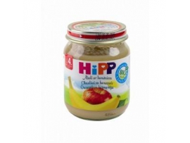 HiPP BIO obuoliai su bananais, kūdikiams nuo 4 mėn., neto masė 125g