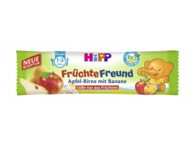 HIPP BIO obuolių, kriaušių ir bananų batonėlis, vaikams nuo 12 mėn., 25g