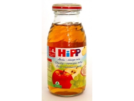 HiPP BIO obuolių - vynuogių sultys, kūdikiams nuo 4 mėn., neto masė 200ml