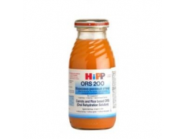 HiPP ORS 200 - morkų ir ryžių nuoviras (esant viduriavimui ar vėmimui), neto tūris 200ml