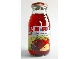 HiPP raudonųjų vaisių sultys, kūdikiams nuo 4 mėn., neto tūris 200ml