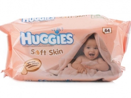 HUGGIES Soft Skin drėgnos servetėlės, 56vnt.