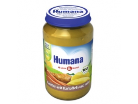 Humana BIO žiediniai kopūstai-jautiena-brokoliai-bulvės, nuo 6mėn. 190g