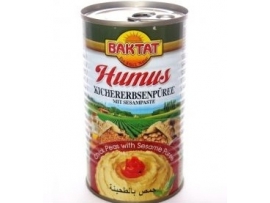 HUMUSAS - avinžirnių ir sezamo sėklų užtepas, Baktat, 330 g