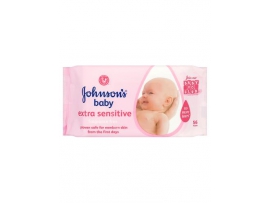 JOHNSON'S baby extra sensitive drėgnos servetėlės, 56vnt.