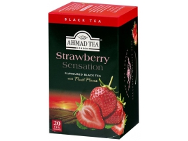 Juodoji arbata AHMAD TEA STRAWBERRY SENSATION, 20*2g