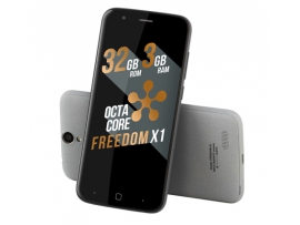 Just5 Freedom X1 pilkas išmanusis telefonas