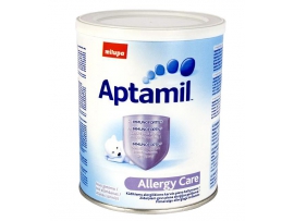KARVĖS PIENUI ALERGIŠKIEMS kūdikiams skirtas pieno mišinys, nuo gimimo, Aptamil Allergy Care, 450 g