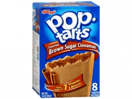 Kellogg's POP Tarts sausainiai su rudojo cukraus bei cinamono įdaru 8 vnt (397g)