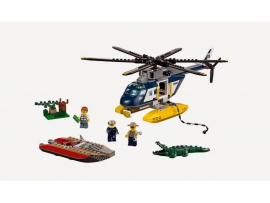 Konstruktorius Persekiojimas sraigtasparniu, LEGO City Police, 5-12 m. vaikams (60067)
