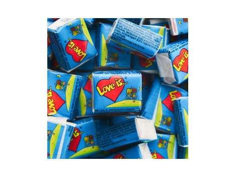 Kramtoma guma, Love Is, 4,5g (mėlyna) | Foxshop.lt