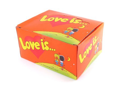 Kramtoma guma, Love Is, 4,5g (oranžinė) | Foxshop.lt