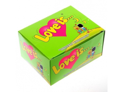 Kramtoma guma, Love Is, 4,5g (žalia) | Foxshop.lt