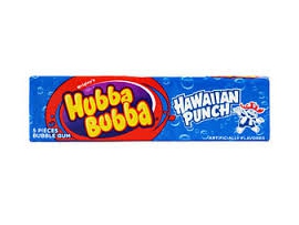 Kramtomoji guma HUBBA BUBBA Hawaiian punch, 5 gabalėliai